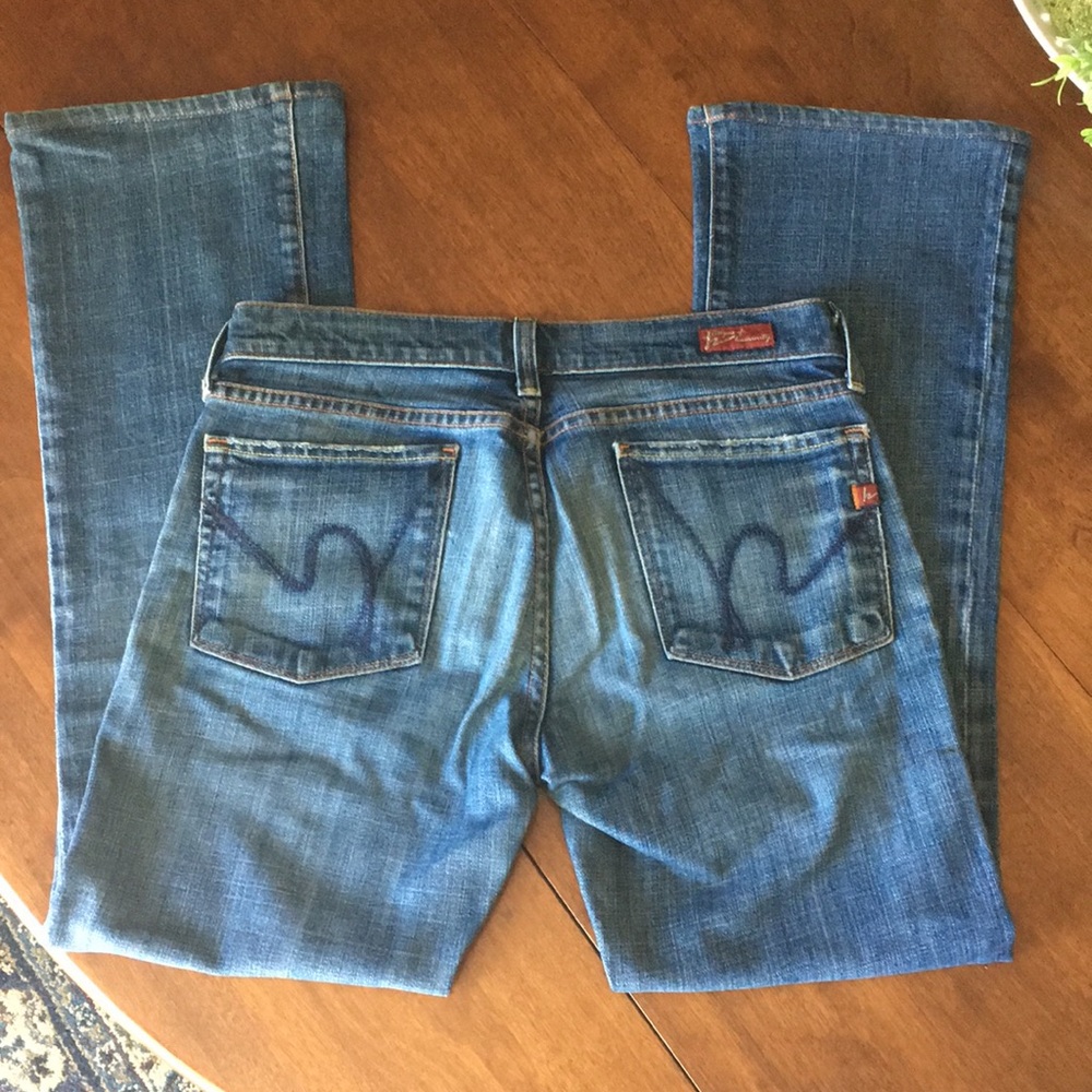 Citizens Of Humanity Dark Blue Boot Cut Jeans